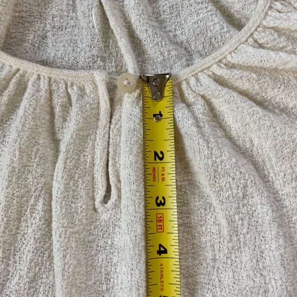 NWOT Madewell Ivory Cotton Keyhole Top - Picture 6 of 8